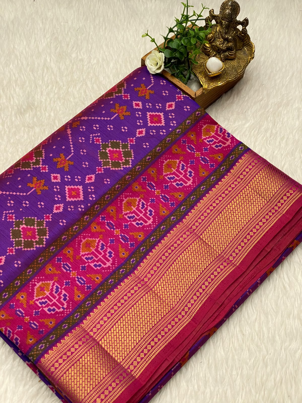 Semi Patola Soft Silk Sarees