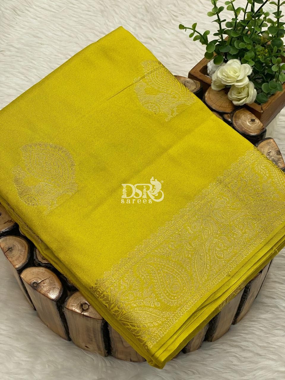 Semi Mysore Crepe Silk Saree