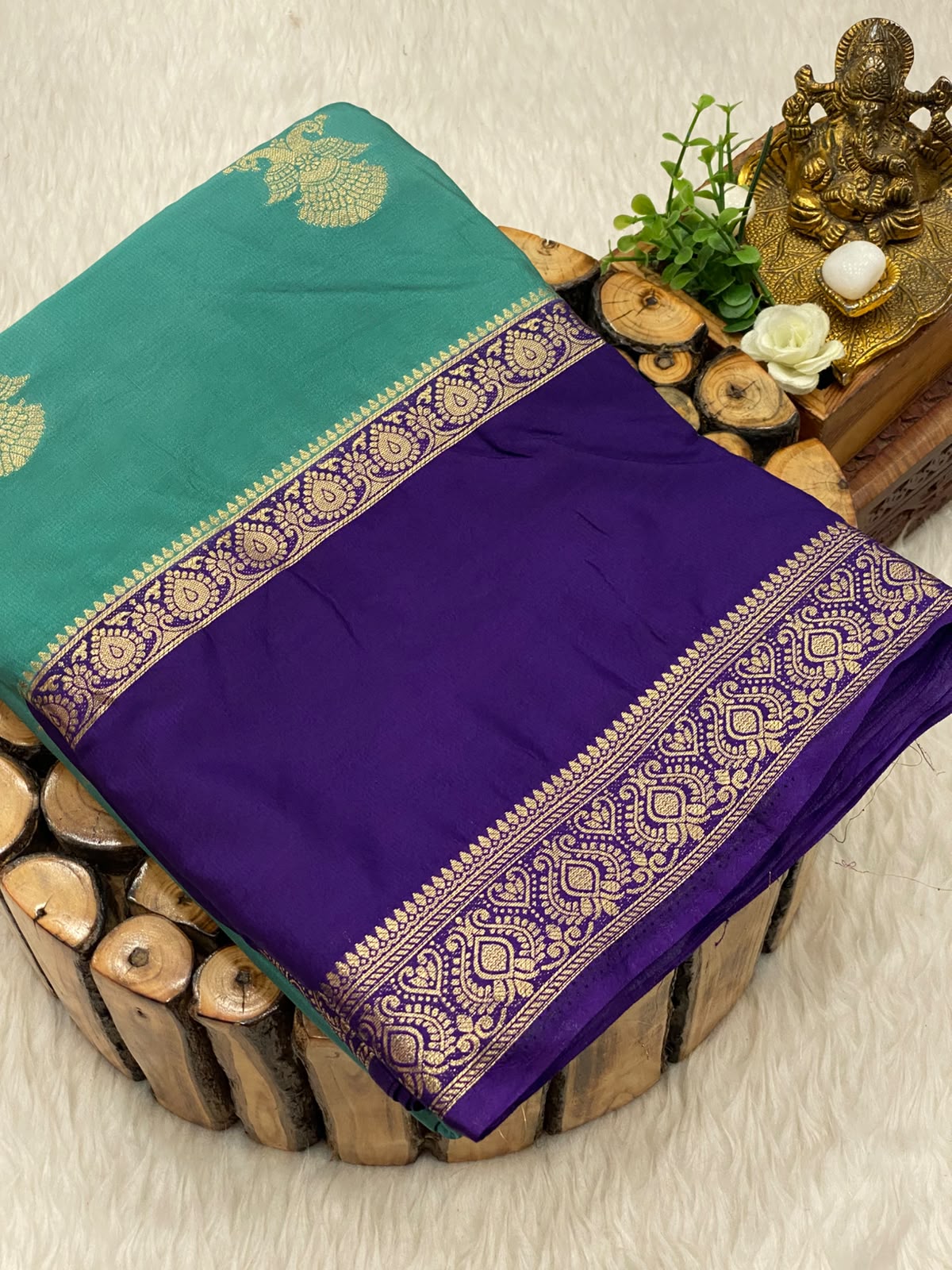 Premium Mysore Crepe Silk Saree