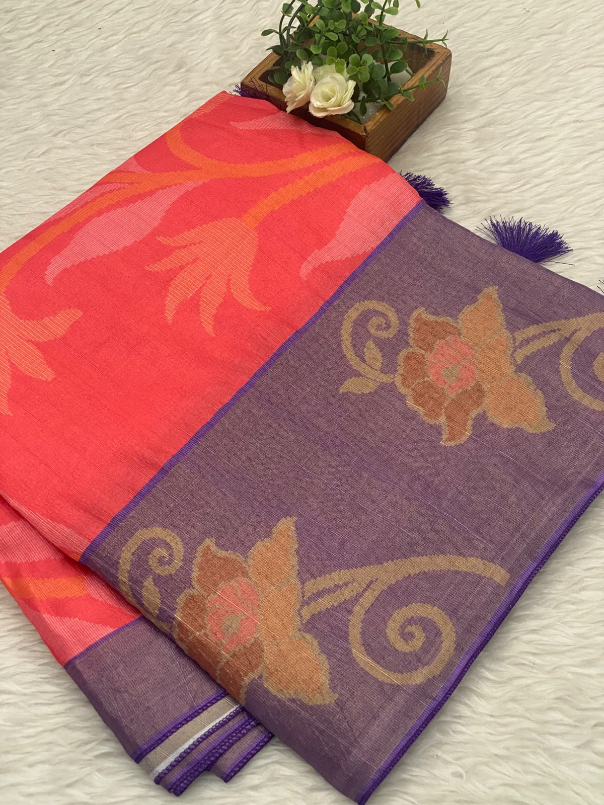 Pochampally Jute Silk Sarees