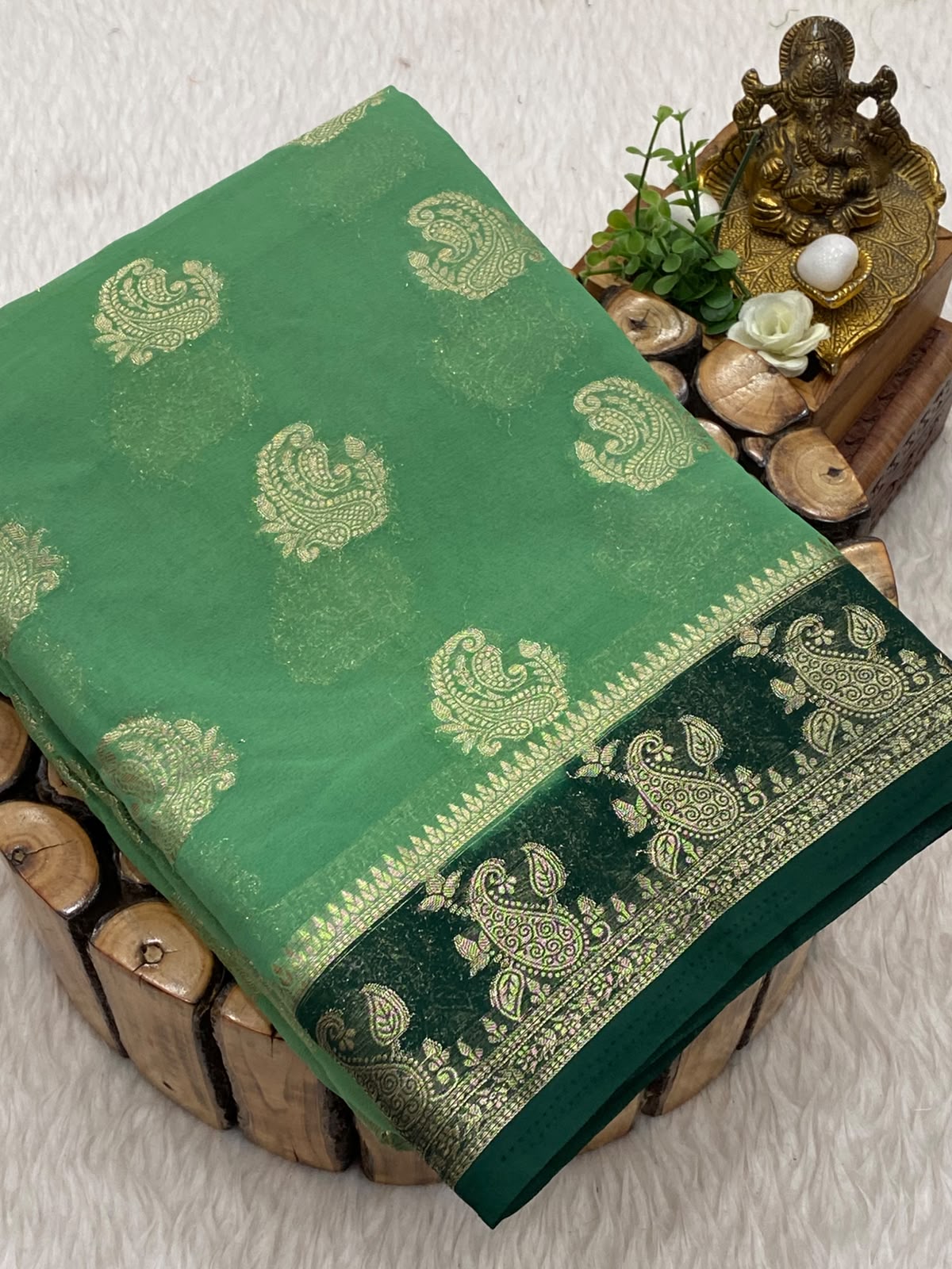 Premium Mysore Crepe Silk Saree