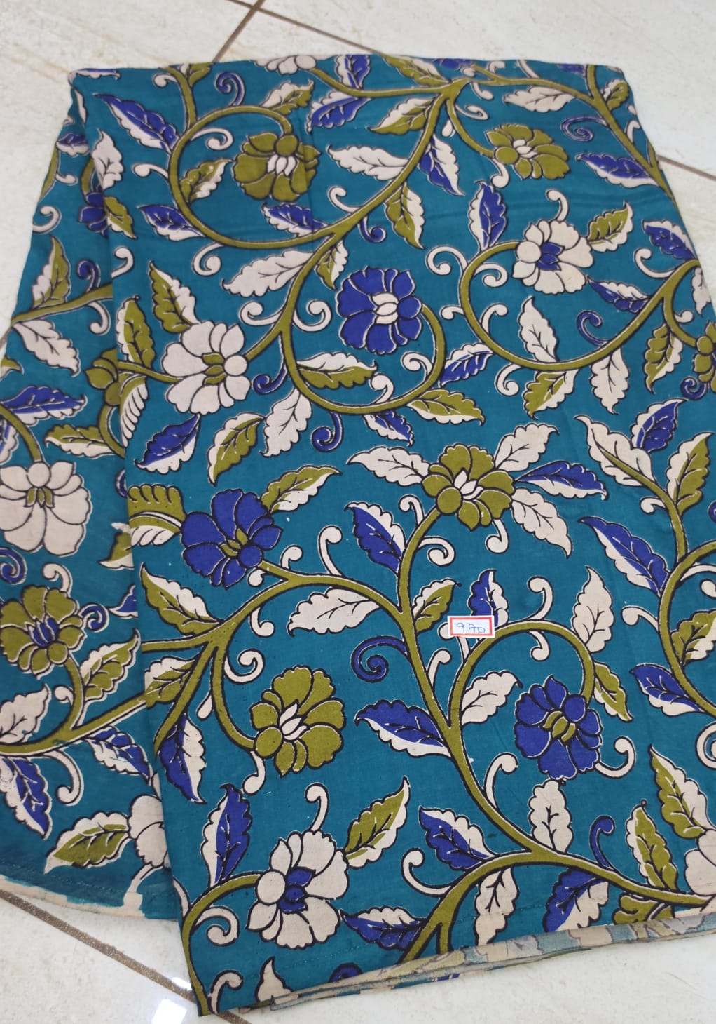 Chennuri Silk Kalamkari Printed 1 mtr cut blouse