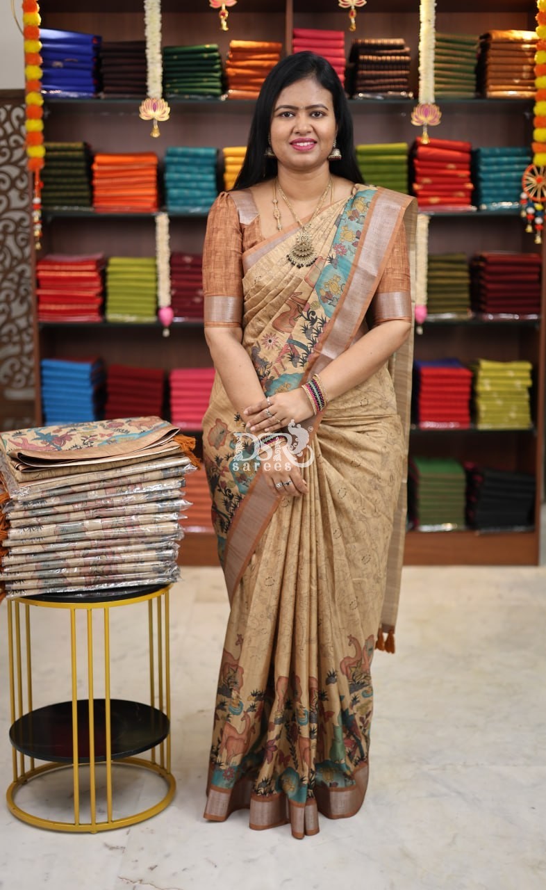 Semi Tussar Saree