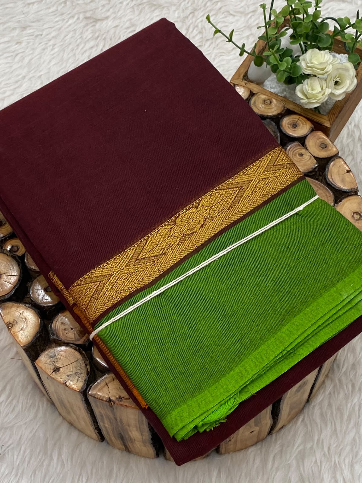 Chettinadu Cotton Saree W/B-Vol3