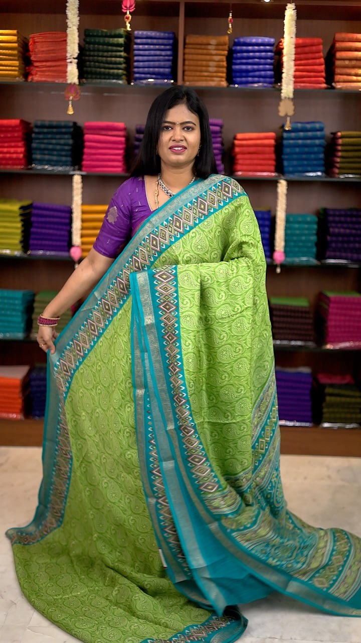 Viscose Chiffon Sarees - vol1