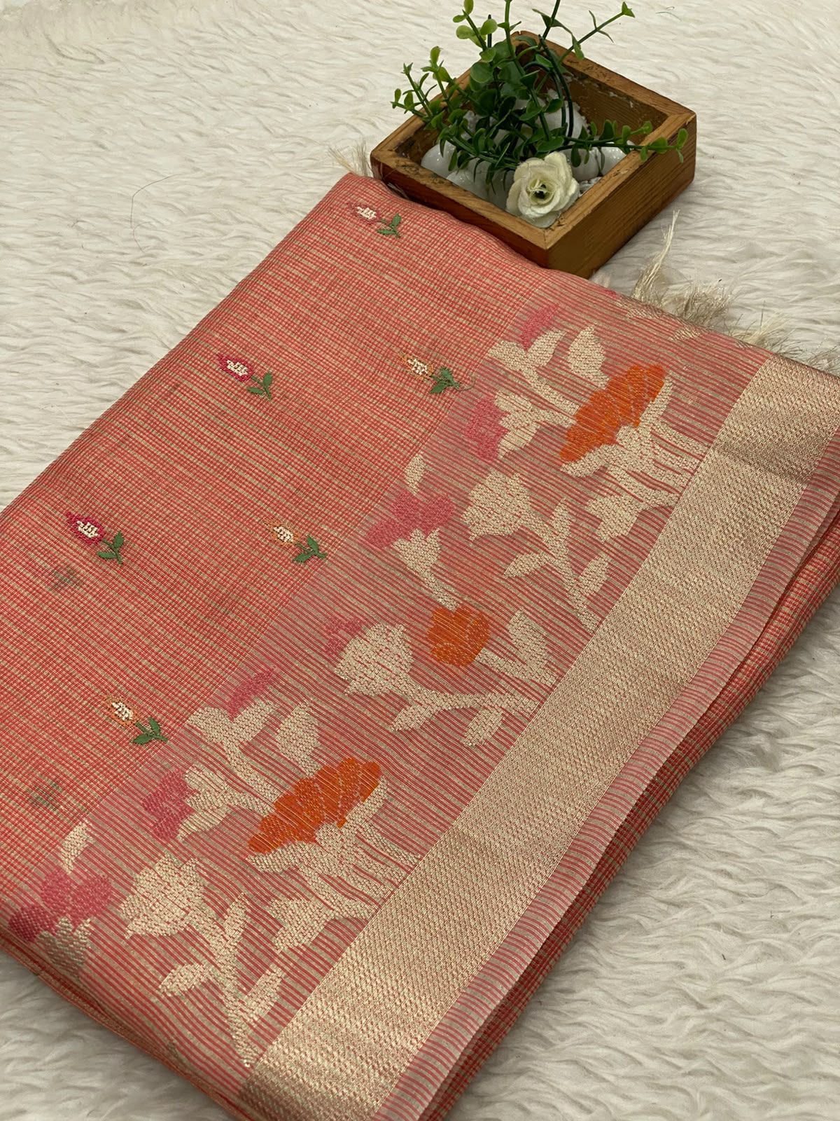 Kota Net Embroidery  Saree