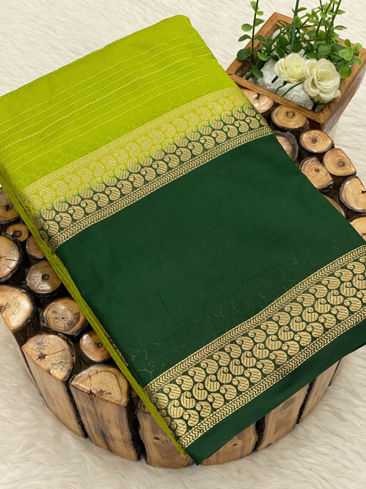 Viscose Crepe Silk Sarees -vol1