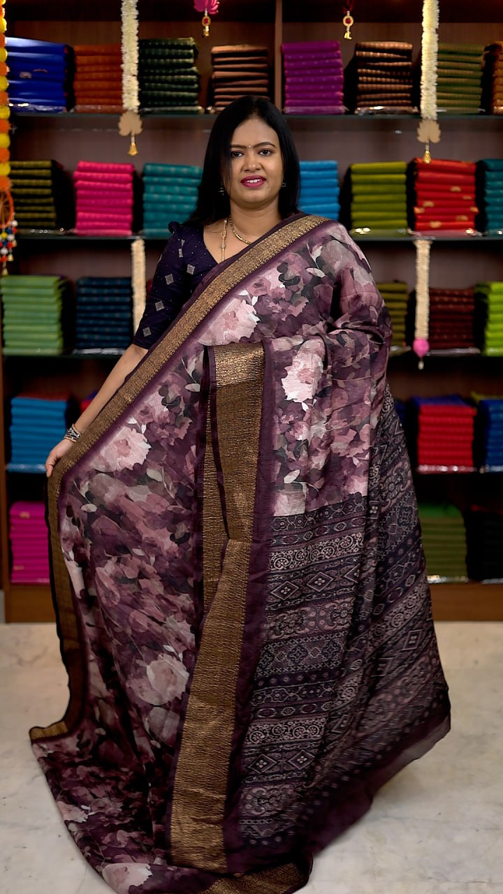 Crushed Dola Sarees