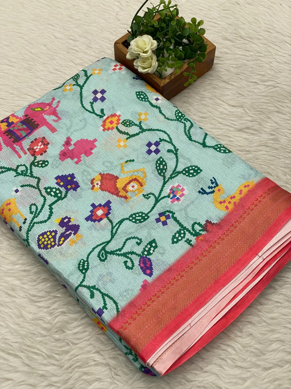 Viscose Chiffon Sarees - vol1