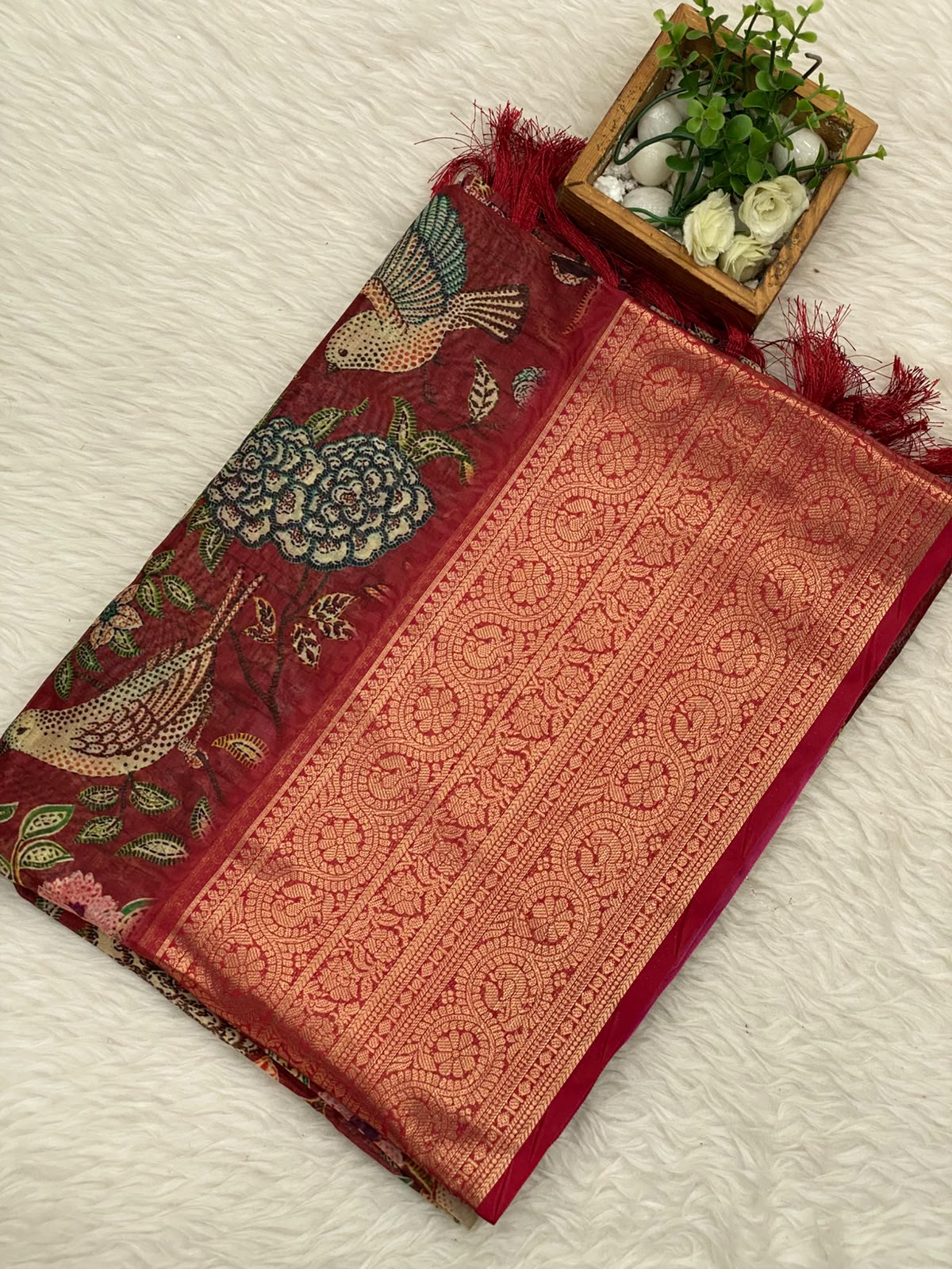 Printed Organza Saree