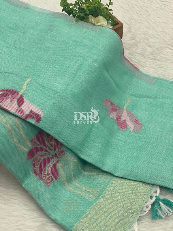 Premium Linen Cotton Sarees