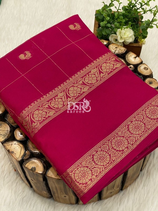 Semi Mysore Crepe Silk Saree