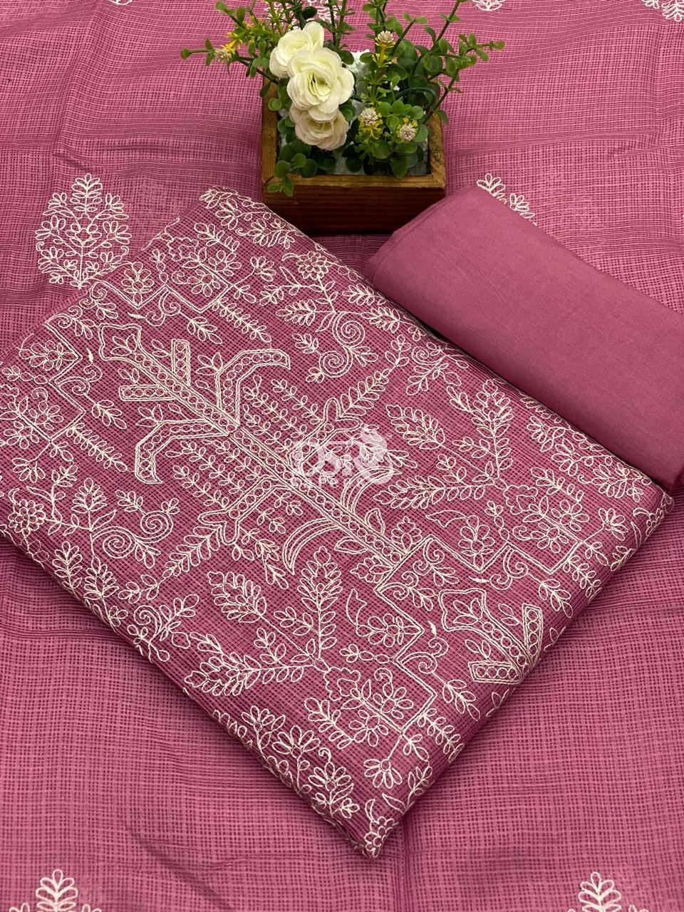 Kota net salwar with embroidery