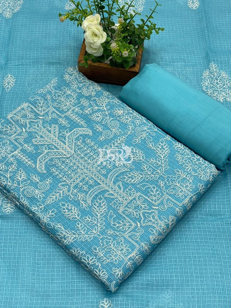 Kota net salwar with embroidery