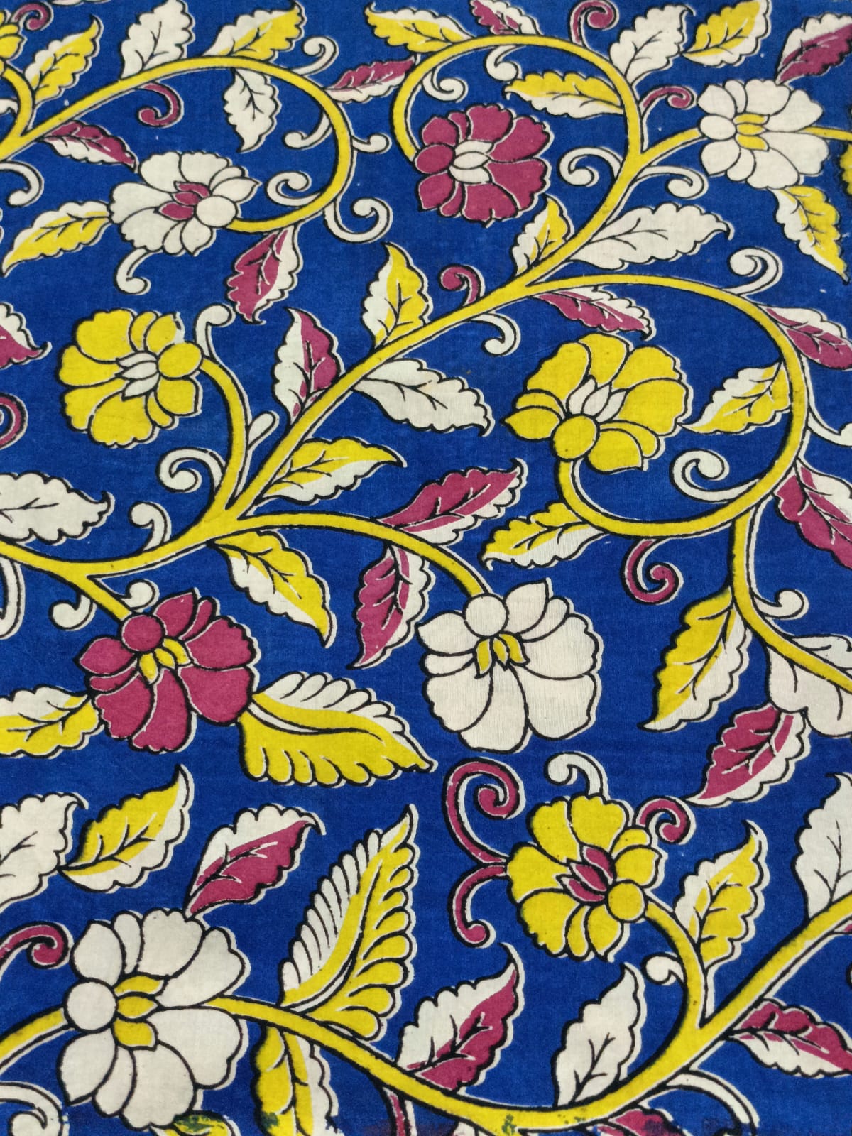 Chennuri Silk Kalamkari Printed 1 mtr cut blouse