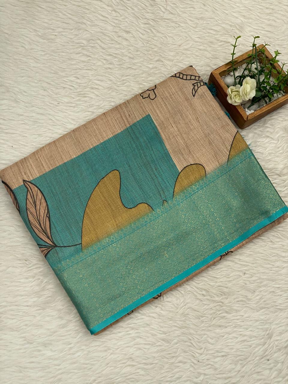 Kota Net Digital Print Saree