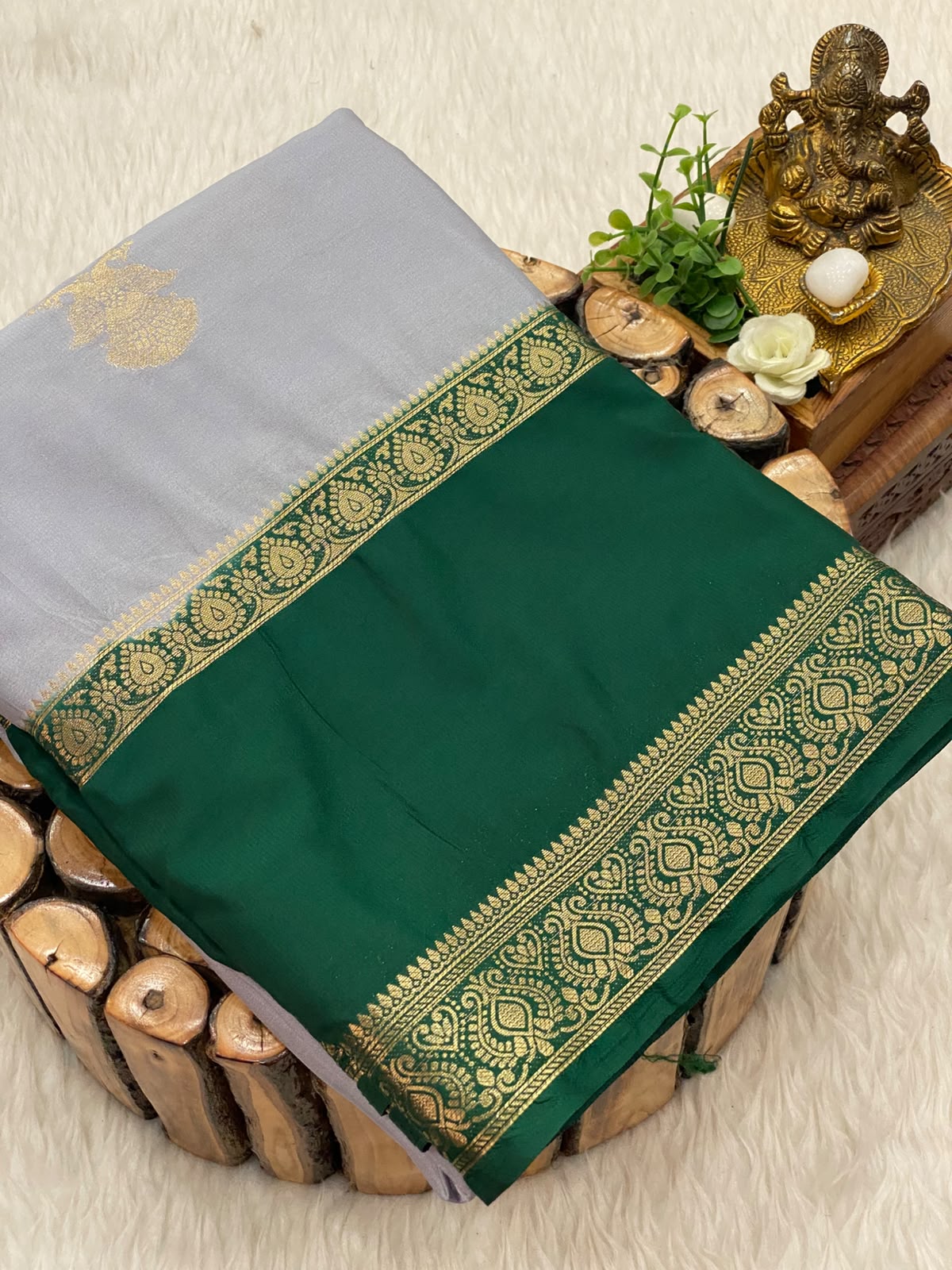 Premium Mysore Crepe Silk Saree