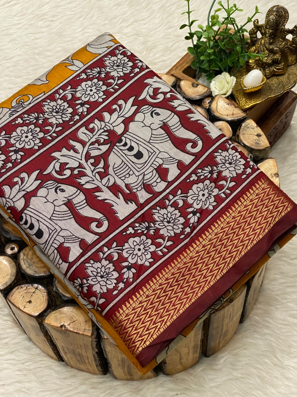 Munga Tussar Silk Saree