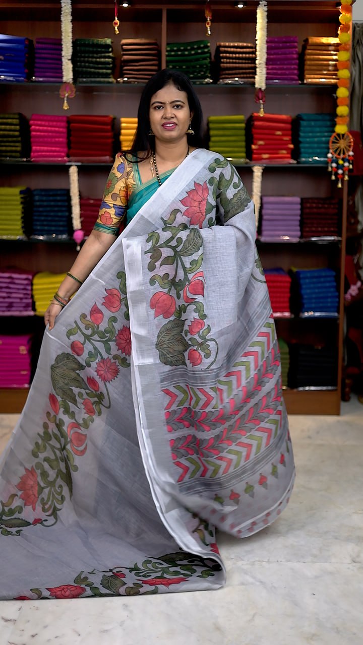 Linen Cotton Sarees