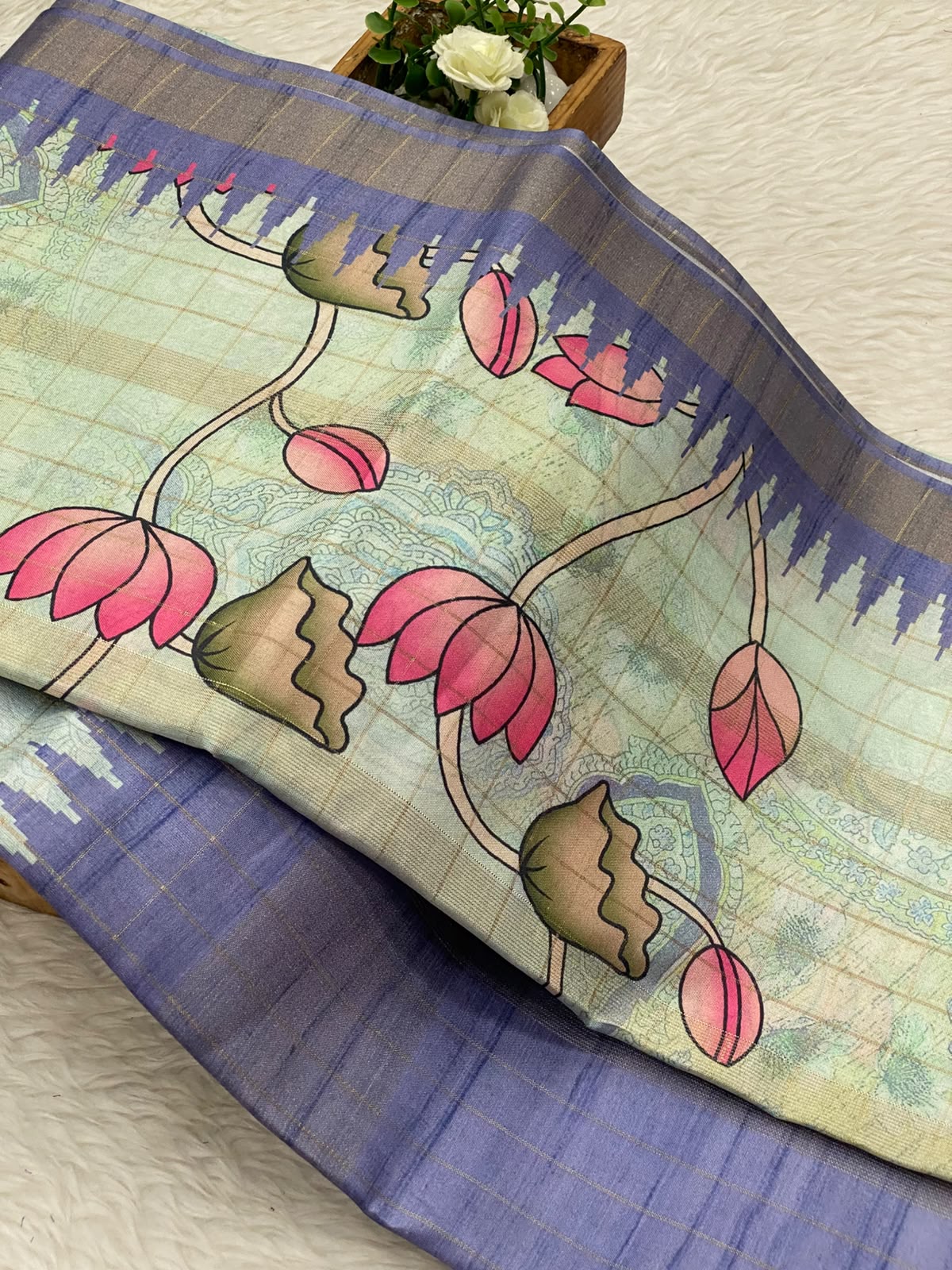 Tussar Linen Cotton Sarees