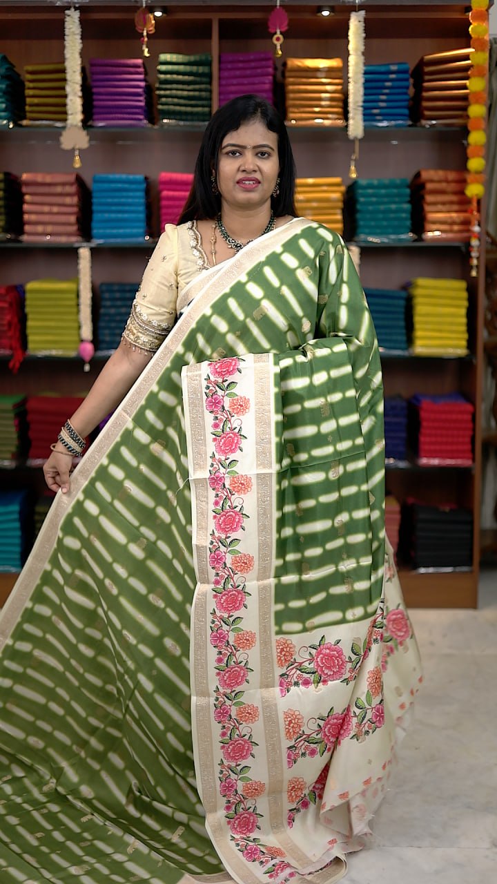 Shibori Silk Sarees