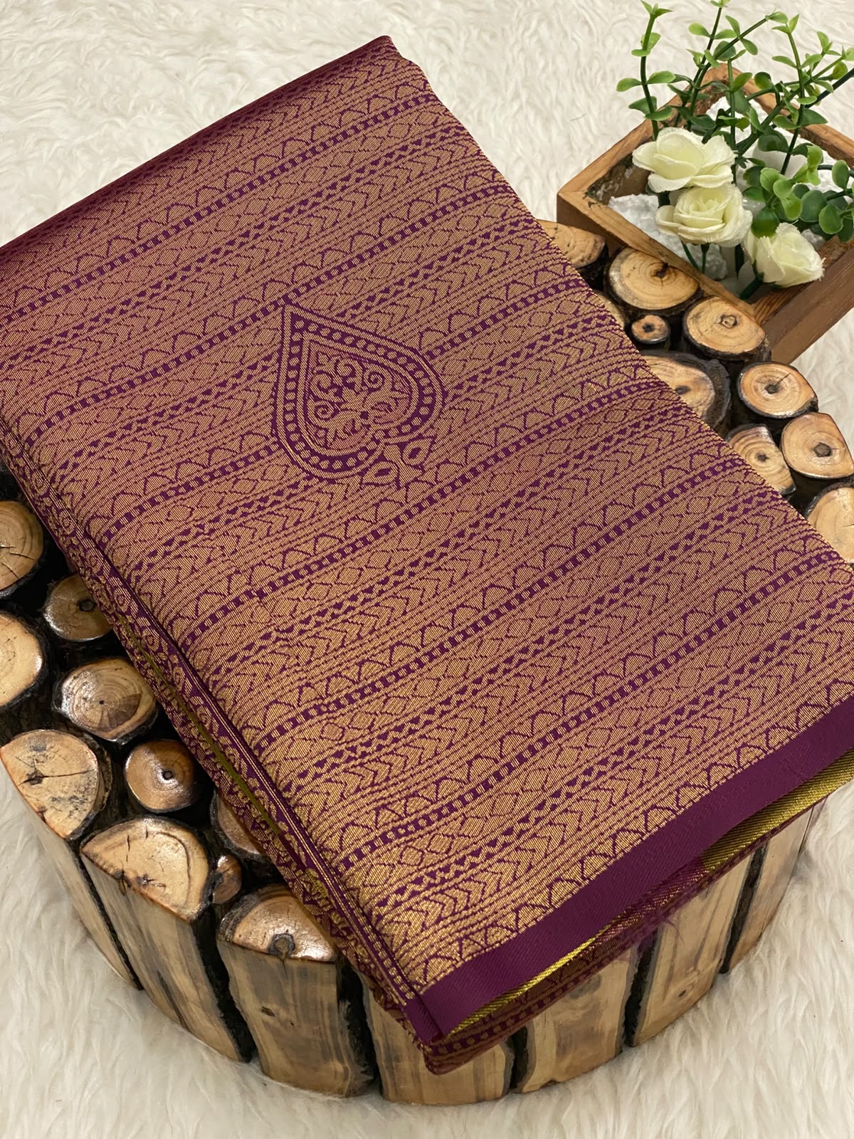 Aeroplane Kanchi Semi Silk Saree