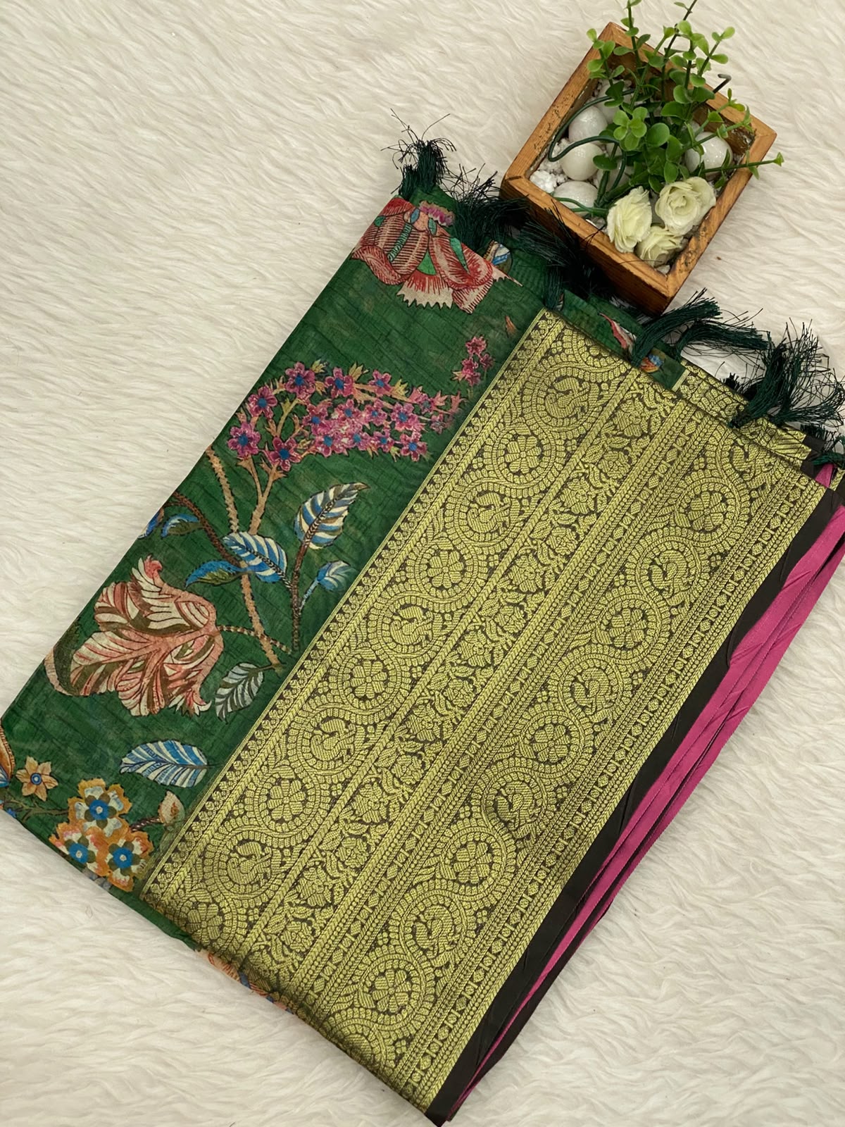 Printed Organza Saree