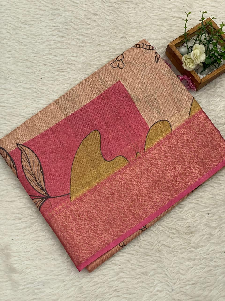Kota Net Digital Print Saree