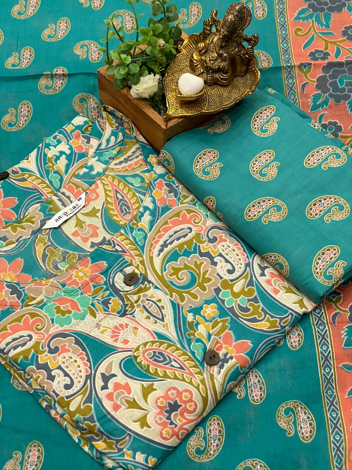 Cotton 3 pc Suits