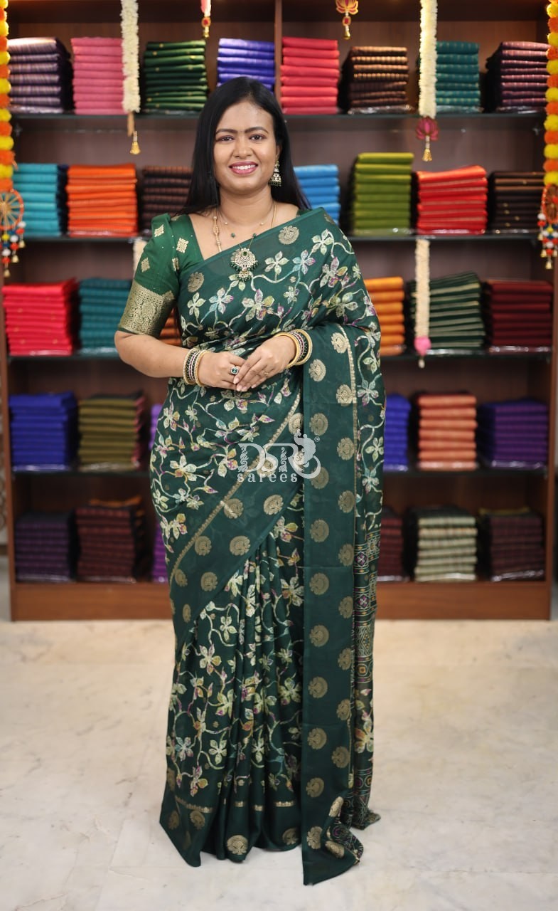 Viscose Chiffon Sarees - vol1