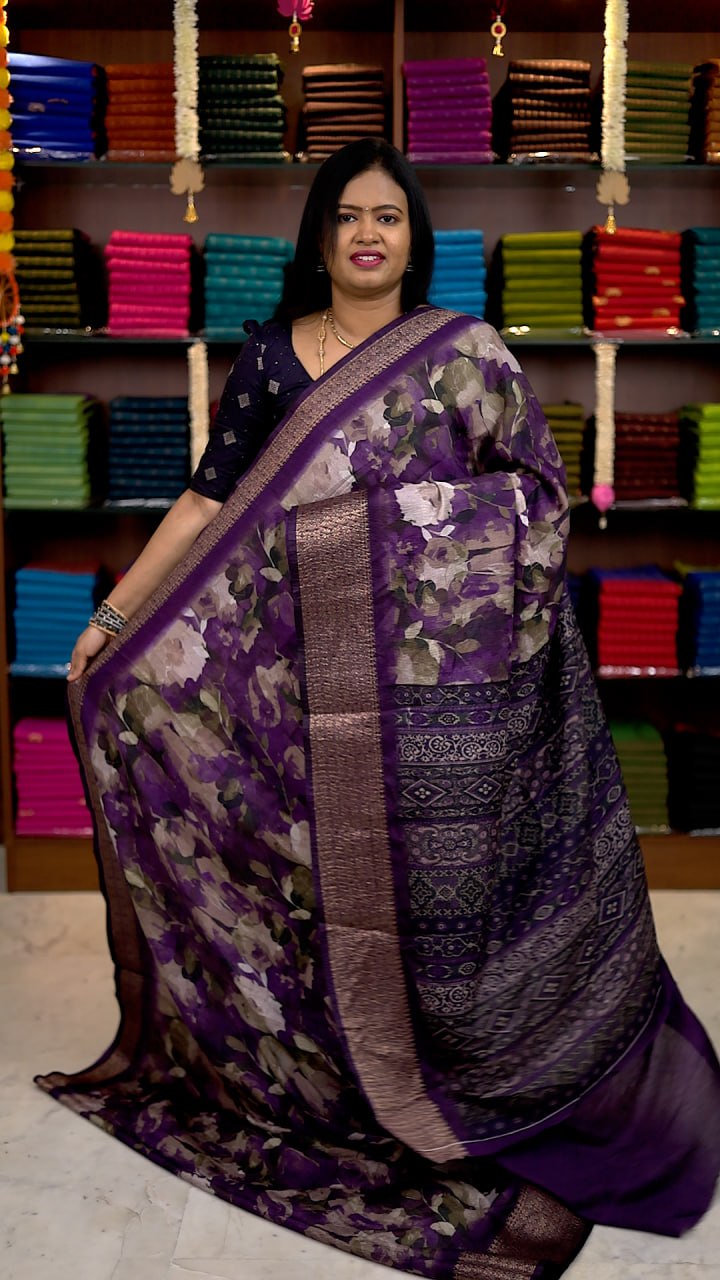 Crushed Dola Sarees