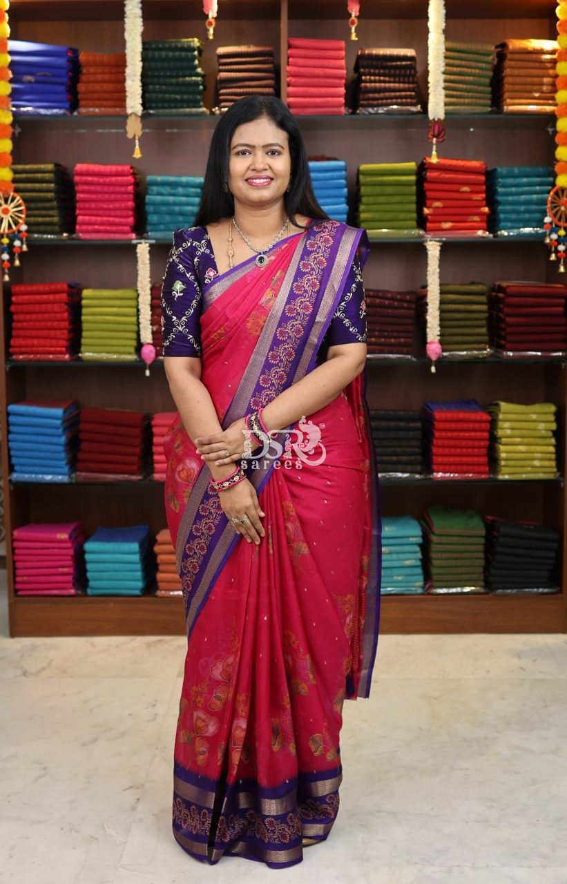Viscose Chiffon Sarees