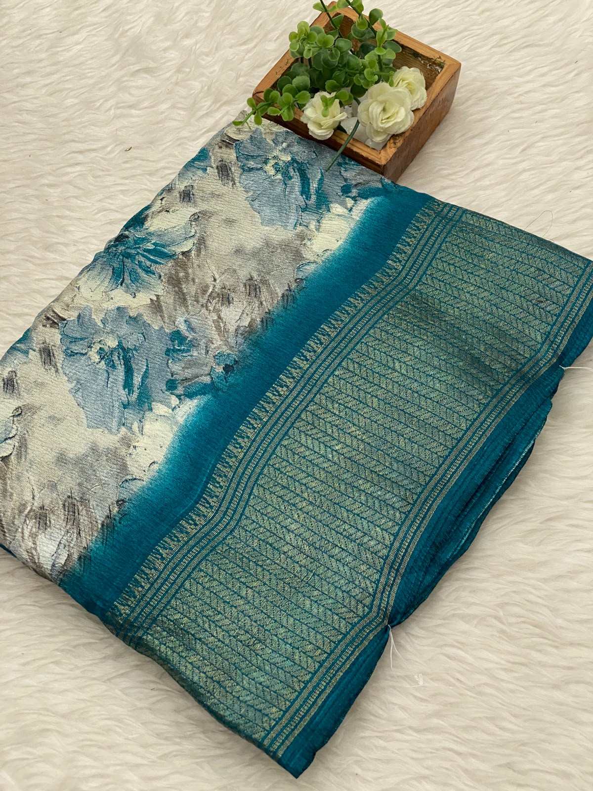 Crushed Dola Sarees