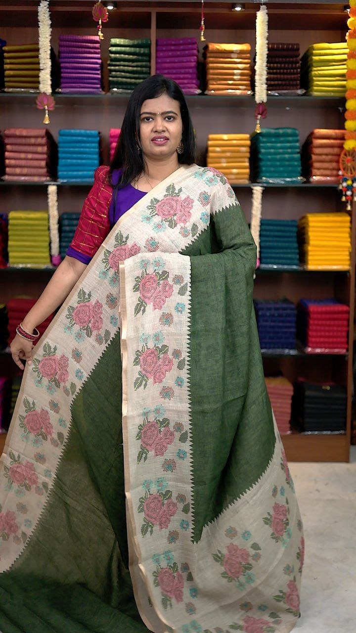 Linen Cotton Sarees