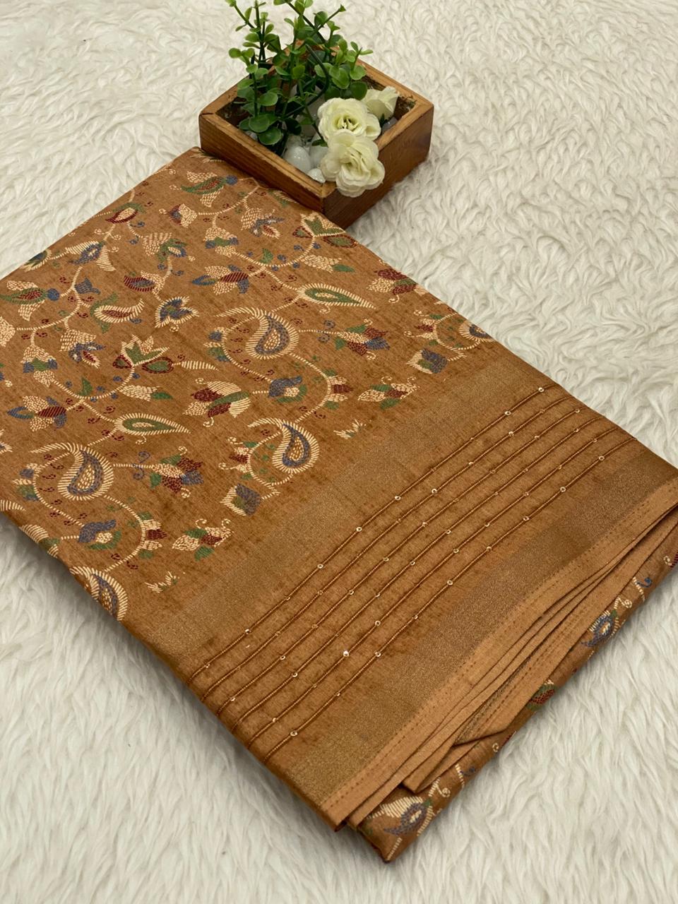 Border Sequence Dola Sarees