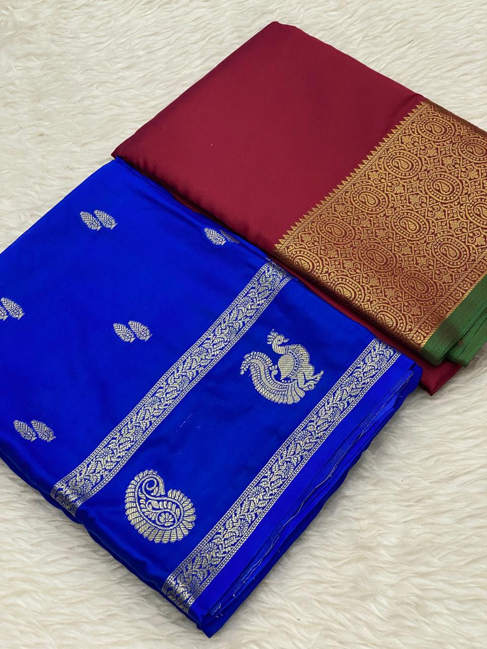 Georgette Kanchi Soft Silk Combo Sarees