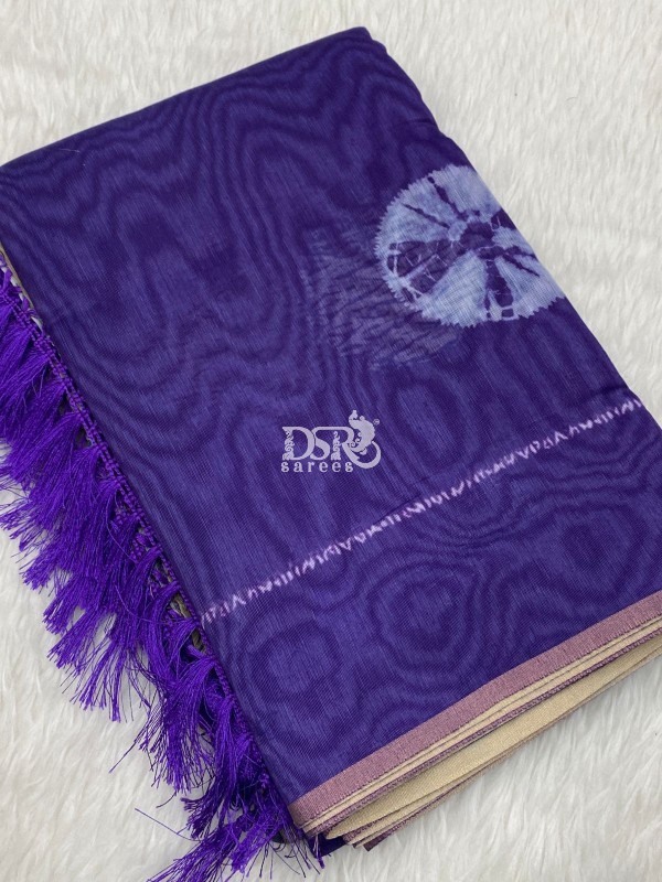 Kalamkari Chanderi Sico Saree