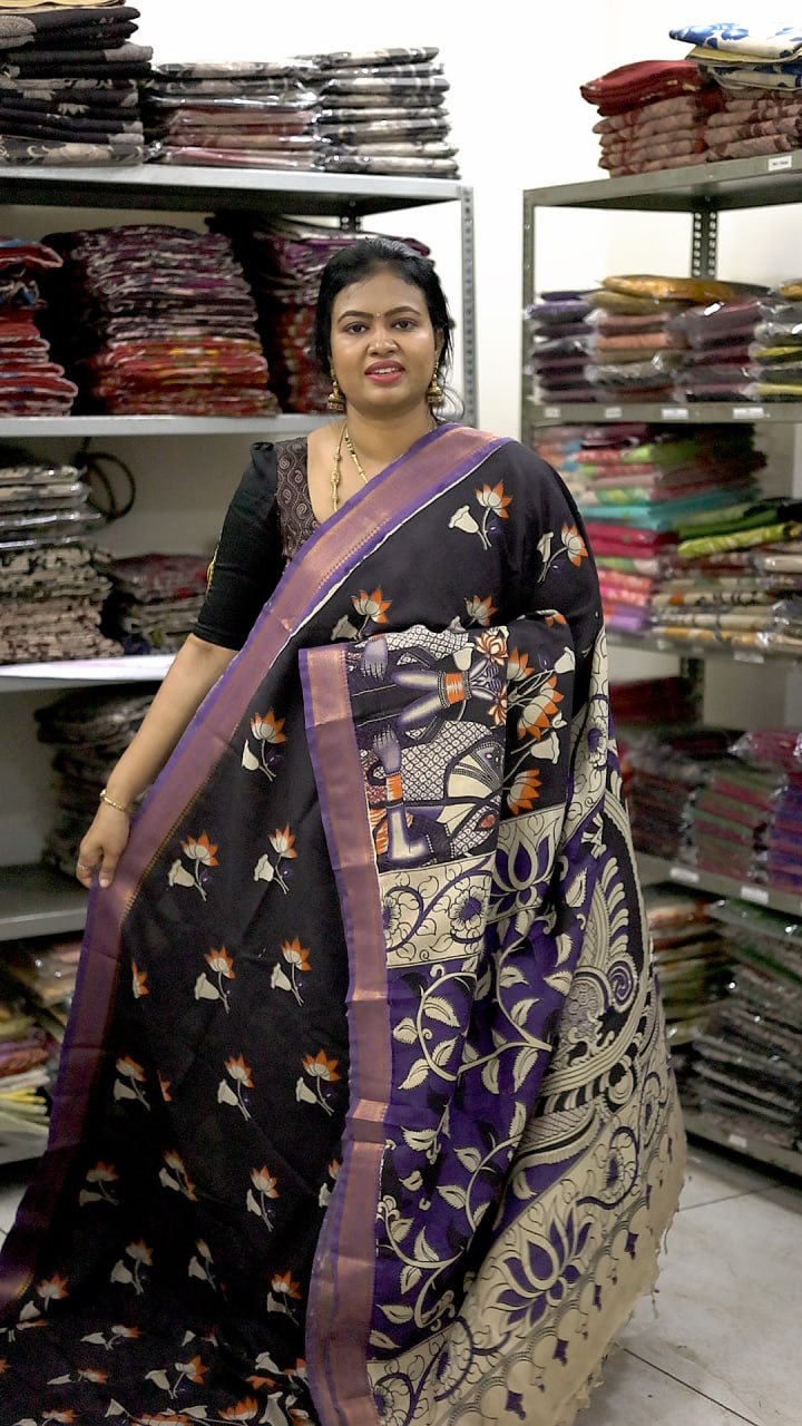 Chennuri Silk Kalamkari Saree