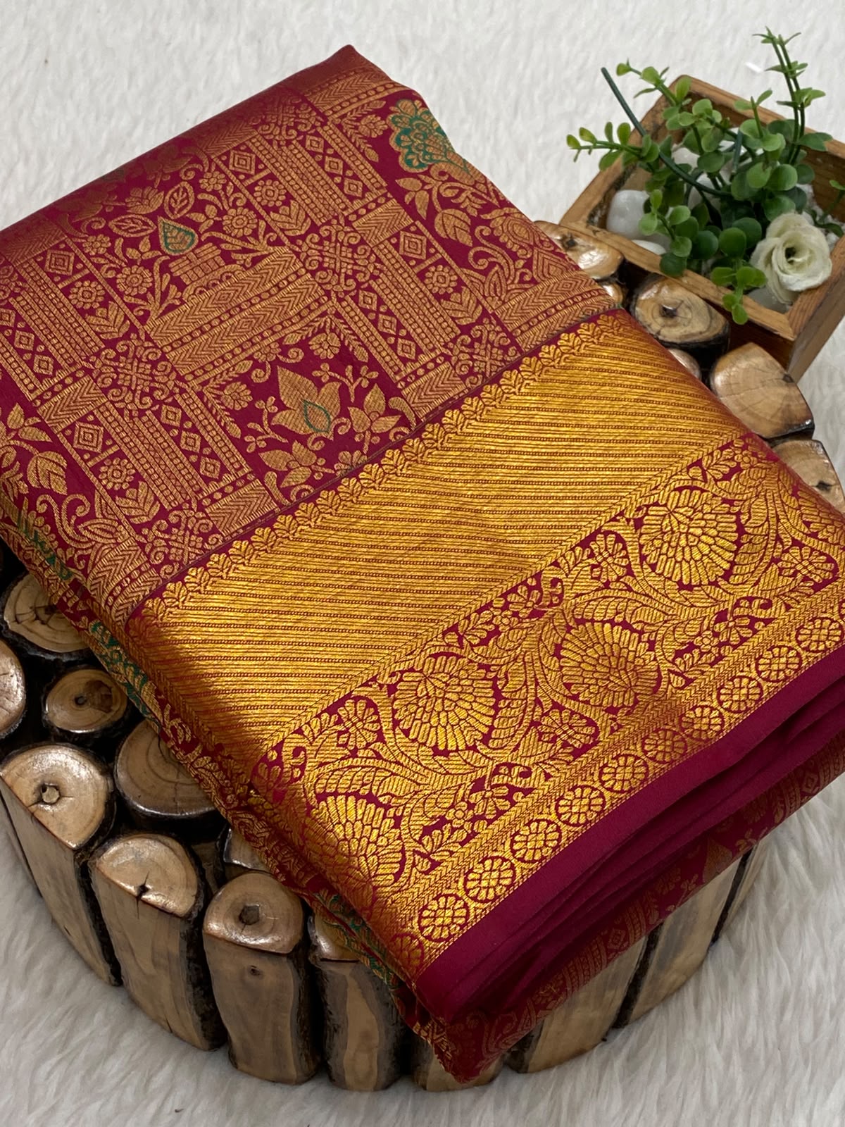 Pure Mix Brocade Bridal Saree