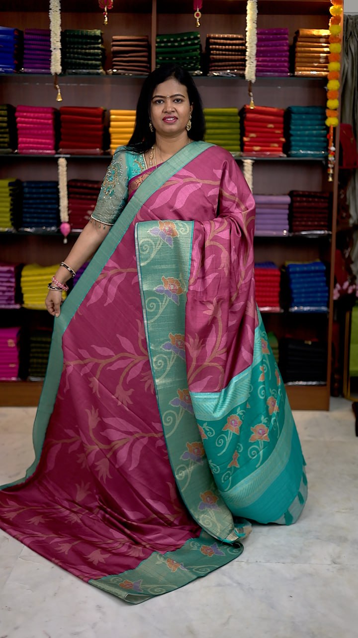 Pochampally Jute Silk Sarees