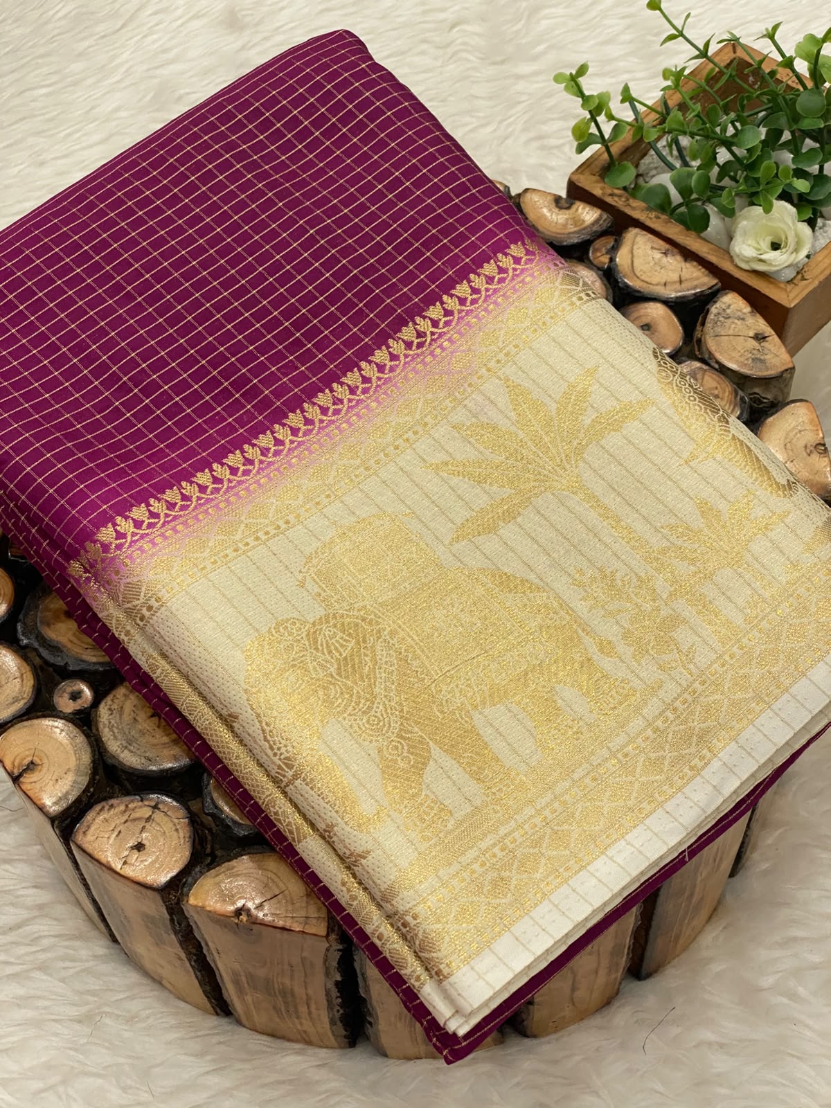 Mysore Crepe Checks