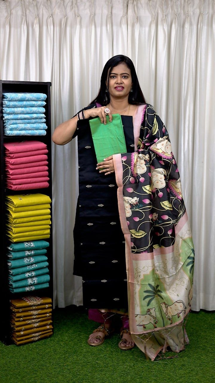 3 pc Raw Silk Salwar Set