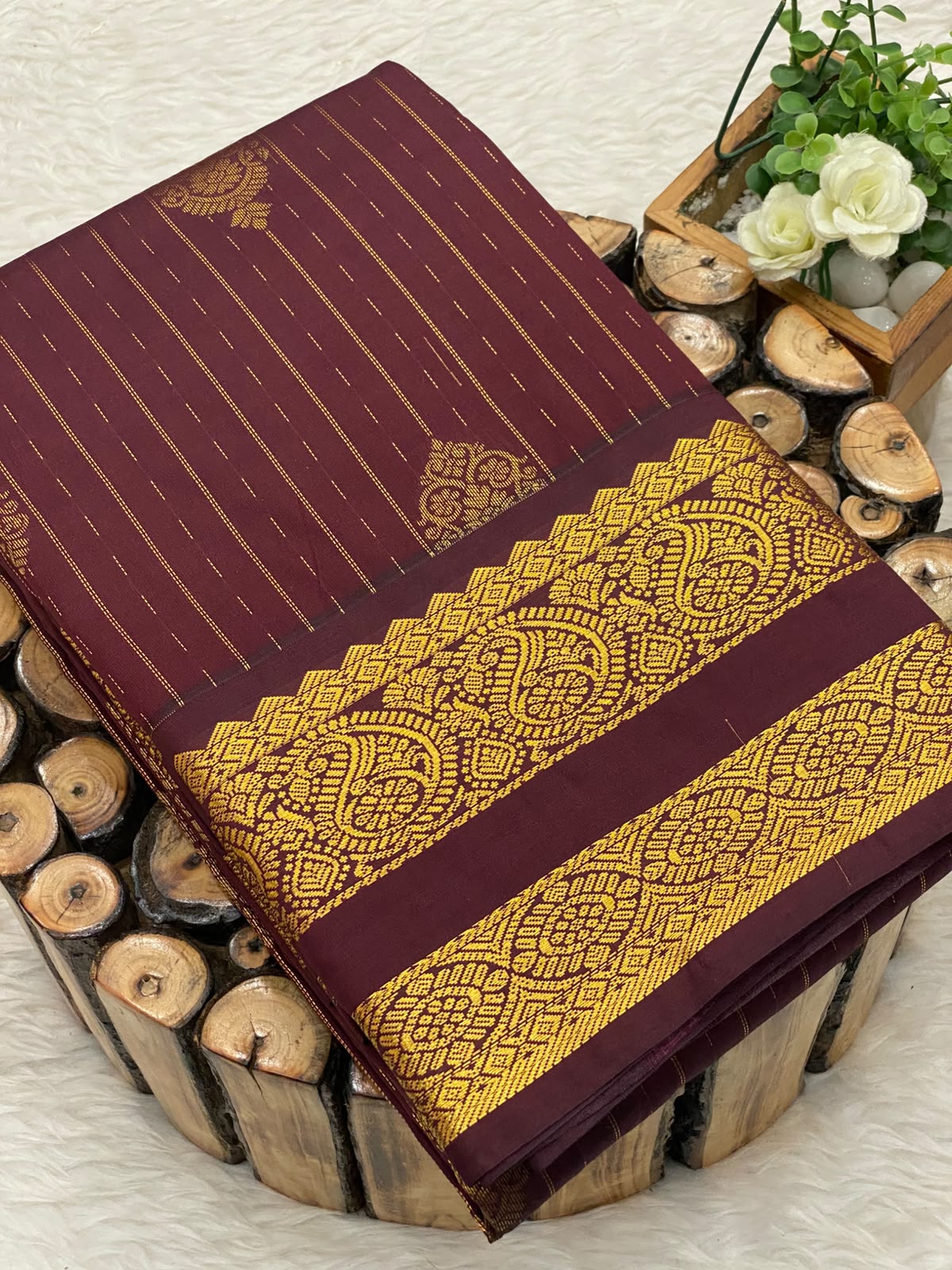 Chocolate Brown Bridal Sarees