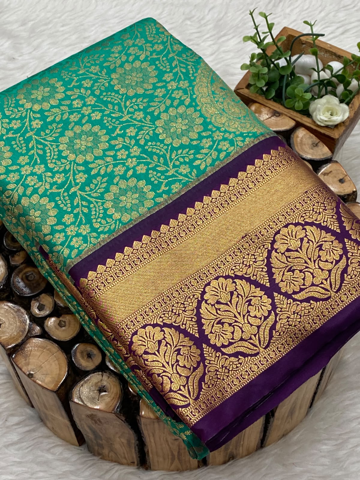 Premium Kanchi Korvai Border Saree-vol4