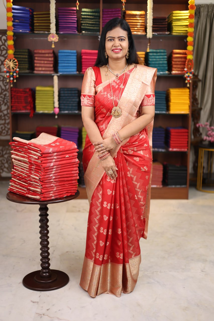 Banarasi Gadwal soft silk saree