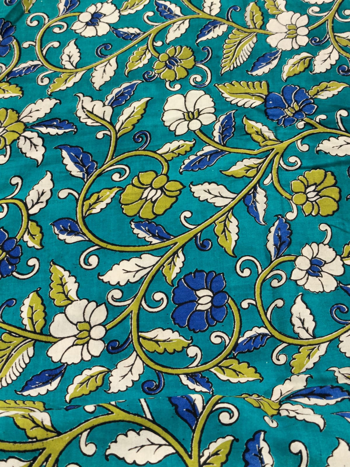Chennuri Silk Kalamkari Printed 1 mtr cut blouse