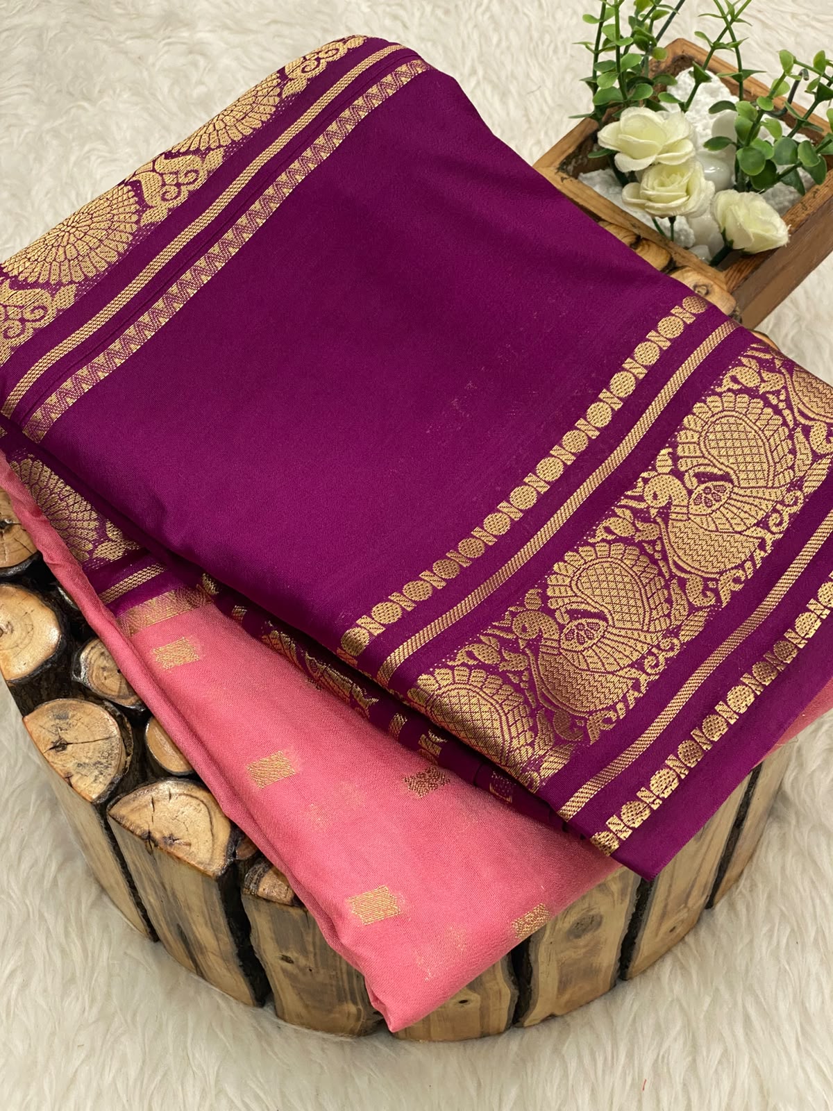 Mysore Crepe Silk Sarees - vol1