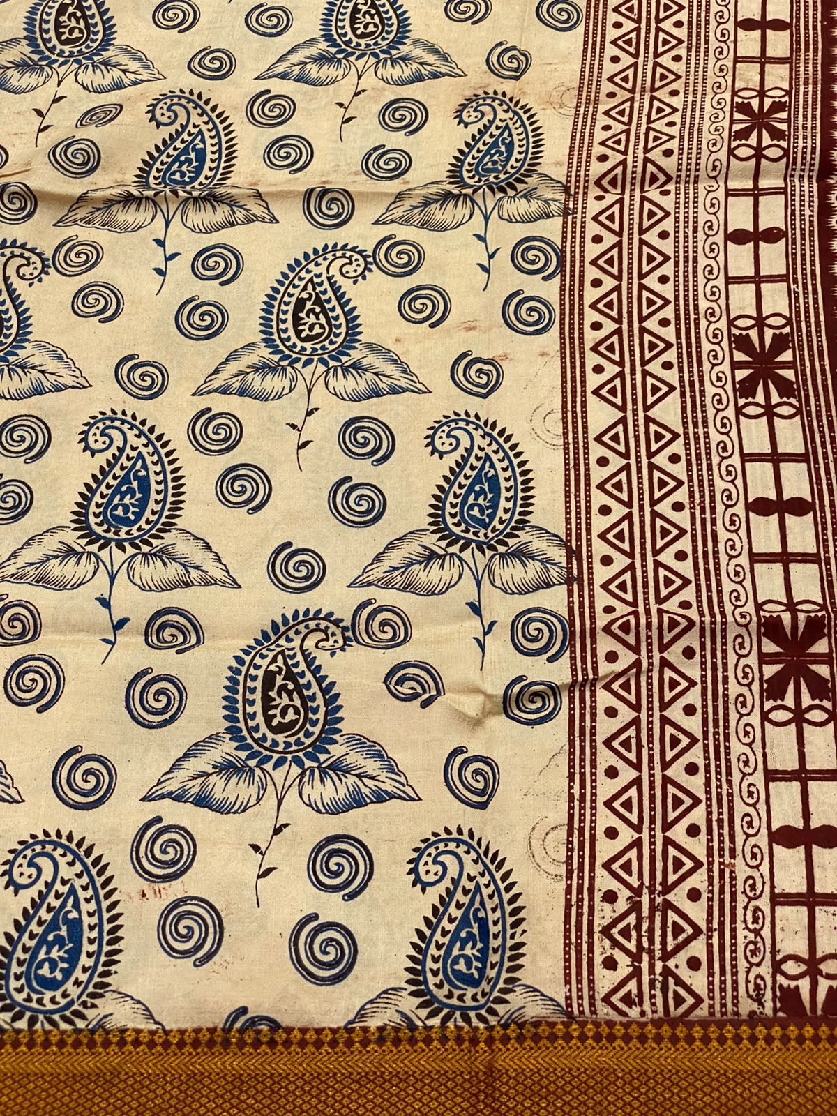 Nizam Border Kalamkari Duppata - vol1