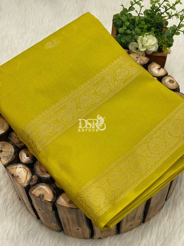Semi Mysore Crepe Silk Saree