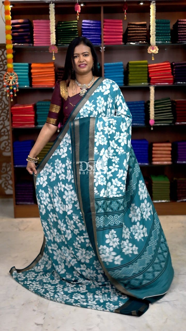 Viscose Chiffon Sarees -vol1